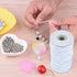 Stretchy Bracelet String 1 Roll 2mm Elastic Cord Sturdy Elastic Beading Cord 100 Yards Stretchy String for Bracelet Jewelry Making Necklaces Beadi...