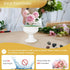 AZXTOSPEZ White Wedding Vases for Centerpieces: Small Flower Vase for Tables - 5 Inch Metal Compote Bowl Urn Pedestal for Party Anniversary Event ...