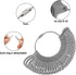 Ring Sizer Measuring Tool, Accmor Ring Size Measurement Making Kit, Plastic Jewelry Ring Mandrel & Ring Sizer Guage and Finger Sizing Belt, Four S...