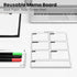 Acrylic Planning Board with Storage Base, Mini Whiteboard for Desk, Small Dry Erase Board with Weekly Planner Menu, Reusable Desk Notepad for Home...