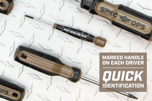 Spec Ops Tools 6-Piece Precision Screwdriver Set with Case, Phillips & Slotted, Magnetic Tip, 3% Donated to Veterans...