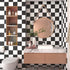 VaryPaper 15.7''x78.7'' Thick Checkered Countertop Contact Paper Waterproof Checkered Wallpaper Peel and Stick Black and White Wallpaper for Bathr...