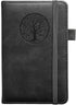 Small Pocket Notebook, Leather Journal Mini (Black)...