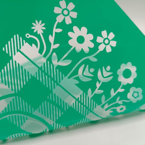 Silk Screen Stencils,Flower and Leaf Self Adhesive Silk Screen Stencils Reusable,Plant Mesh Stencil for Chalk Paste Screen Printing Stencils for P...