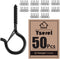 20 Pcs Q-Hanger Hooks Outdoor String Lights - Christmas Lights Hanger Hooks, Outdoor Wire and New Year Party, Fairy Lights Plants Wind Chimes Deco...