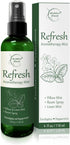 Refresh Aromatherapy Room Spray & Pillow Mist. Peppermint & Eucalyptus Essential Oil Spray, Linen Mist, Natural Car Air Freshener Bathroom Freshen...