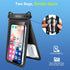 Niveaya Double Space Waterproof Phone Pouch - 2 Pack, Waterproof Phone Lanyard Case with iPhone 15/14/13/12 Pro Max/Pro/8 Plus, Galaxy S22/S21/S20...