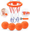 Bath Toys,Mold Free Bath Basketball Hoop for kids Ages 1-3,Bathtub Basketball Hoop for Babies and Toddlers,Strong Suction Cup Basketball Hoop & 4 ...