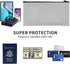 4 Pcs Bank Deposit Money Bag with Zipper, 11 x 6 Inch PU Leather Cash Money Pouch Leatherette Zippered Coin Bag Utility Check Wallet Cosmetic Tool...