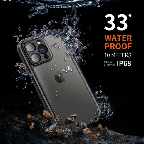 inkolelo Compatible with iPhone 14 Pro Waterproof Case, Built-in Screen Full-Body Protector with Floating Strap IP68 Waterproof Case for iPhone 14...