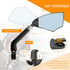 Arkham Bike Mirror for Handlebar HD Bar End Bicycle Mirror Thickened Automotive-Grade Glass for Handlebar Scratch Resistant Safe Rearview Mirror M...