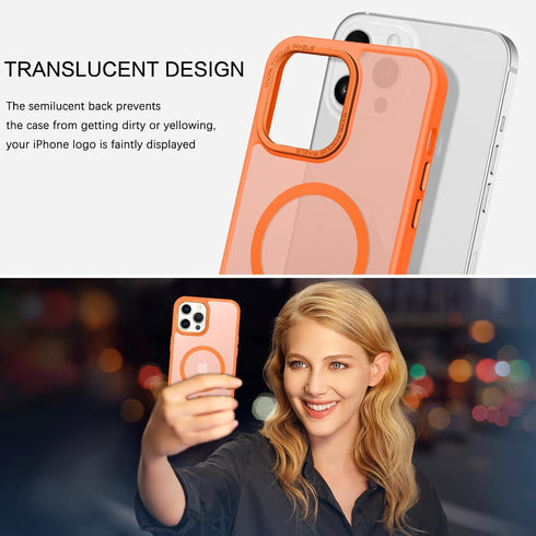 BENTOBEN for iPhone 12 Pro Max Magnetic Case, iPhone 12 Pro Max Phone Case Compatible with MagSafe, Translucent Matte Shockproof Anti-Fingerprint ...