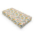 Flowers Changing Pad Cover, Flowers Leaves Prints Baby Nursery Diaper Changing Table Pad Cover, Unisex Flowers Floral Pattern Diaper Changing Shee...