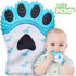 ® Teething Mitten | The Original Teething Paw | Safe Silicone Teething Toy or Teething Ring Provides Self-Soothing Teething Relief | Dino Blue Tee...