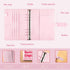 100 Envelopes Money Saving Challenge, A5 Money Saving Budget Binder Challenge Book with Cash Envelopes to Save $500, 5,050, and $10,400 (Pink)...