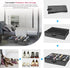 Onlyeasy Sturdy Under Bed Shoe Storage Organizer, Set of 2, Fit 12 to 24 Pairs, Underbed Shoes Closet Storage Solution with Clear Window, Breathab...
