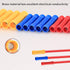 150 Pcs Electrical Butt Connectors Kit, Butt Splice Crimp Wire Connectors, Assorted Insulated Electrical Straight Wire Terminal Connectors, Automo...