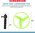 Botabee Flying Disc Launcher Toy for Kids - 4.5" Pull String Launcher Glowing Disk for Outdoor Fun - Durable Plastic Flying Disc Toy - Early Child...