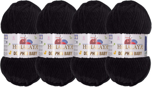 Himalaya Dolphin Baby (4-Pack) 4x100 gr Chenille Velvet Blanket amigurumi Yarn Super Bulky 524 yds (311)...