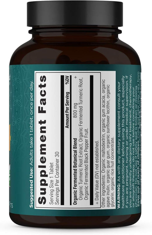 Turmeric Capsules by Ancient Nutrition, Once Daily, Use as a Joint Supplement and Supports Inflammation, Gluten Free, Paleo and Keto Friendly, 30 ...
