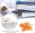 Paper Clips 180pcs, Orange 2.9x0.8cm Paper Clips Bookmarks Cute Paper Clips Small Paperclips for Office School Paper Files Organizing...