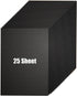 25 Sheets Black Cardstock, Thick Cardstock Paper 92lb Cardstock for Invitations, Menus, Wedding, DIY Cards Cards Making, Stationary Printing, 8.5 ...