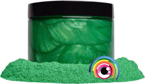 Eye Candy Pigments Premium Green Mica Powder - Imperial Jade (50gr) - for Epoxy, Resin, Soap, Paint, Woodworking, Acrylic Pouring, Bath Bombs, Fis...