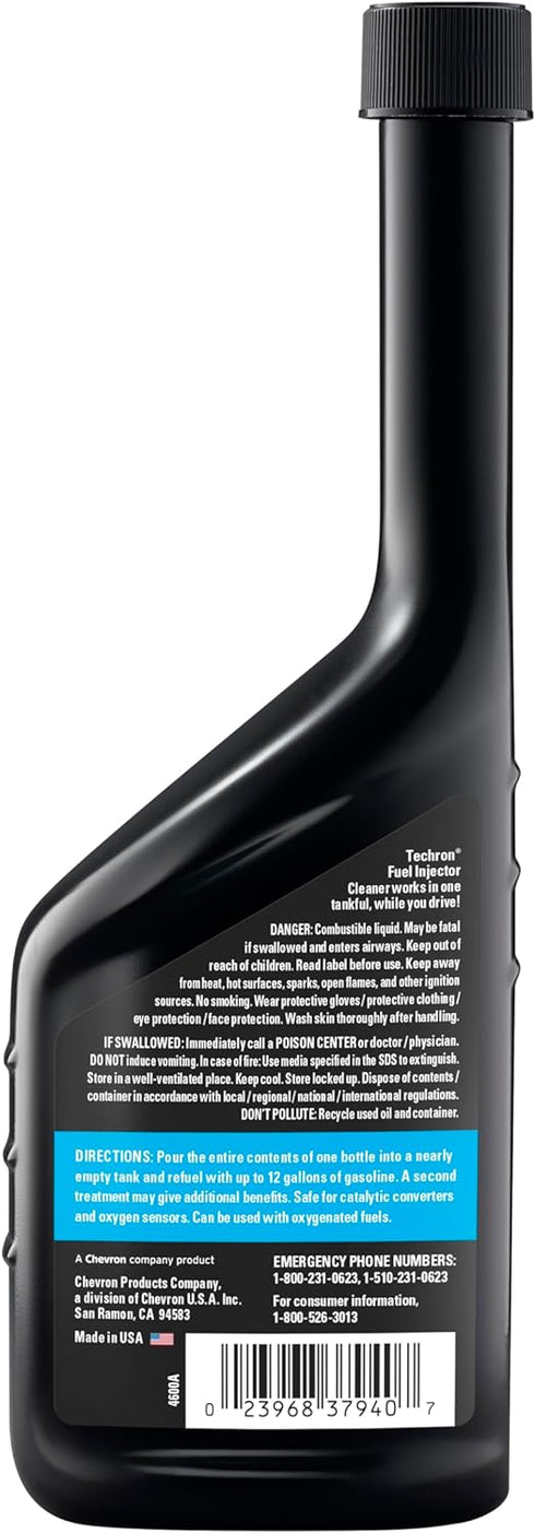 Chevron Techron Fuel Injector Cleaner, 12 oz, Pack of 1...