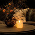 3x3 Flickering Flameless Candles Set of 1, 2AA Battery Life 600 Hours Battery Candles Flickering with Timer,3 inch Flameless Candles with Remote f...