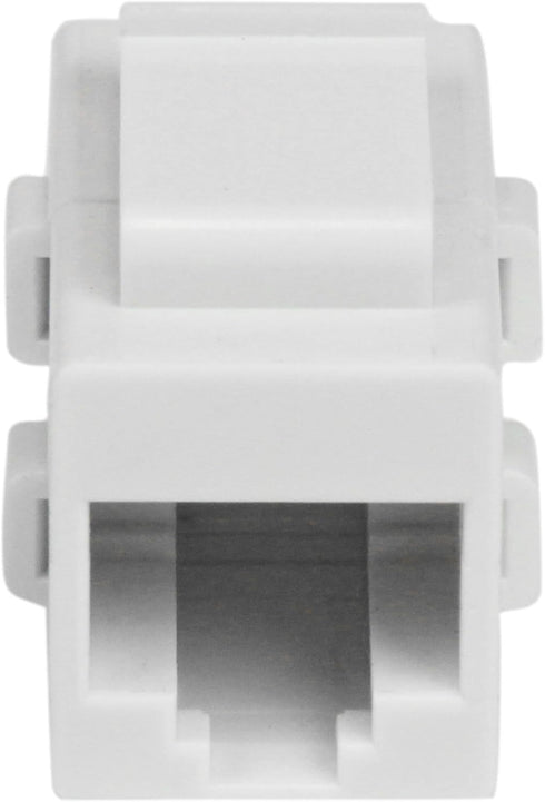 StarTech.com White Cat 6 RJ45 Keystone Jack Network Coupler F/F - RJ45 Coupler - Cat6 Coupler - F/F Cat6 Keystone Jack White Modular (C6KEYCOUPLWH...