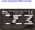 Anodized Aluminium Laser Engraved Mount Metal Plate Etching Sheets 100X50mm Round Corner with Adhesive (1 Color 1PCS, Blank, 4PCS)...