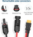 Solar Panel Plug to XT60 Charge Cable, 12AWG(6.5Ft) Solar Extension Cable with Upgraded XT60 Adapter,Solar Connector to XT60 Cable for Ecoflow Riv...