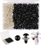 Vanblue Safety Eyes 260PCS 12mm Plastic Black Craft Eyes with Washers Teddy Bear Eyes for Amigurumi Stuffed Animals Crochet Toys Crafts Making Hal...