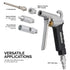 NEIKO 31121A High Flow Air Blow Gun | 3 Pc Pneumatic Air Nozzle | Dust Gun | Air Gun Compressor Accessories | ¼”...