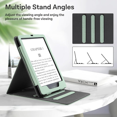 CoBak Case for 6.8" Kindle Paperwhite - New PU Leather Cover with Stand, Mutil-Angles, Auto Sleep-Wake for Kindle Paperwhite 11th Generation 6.8''...