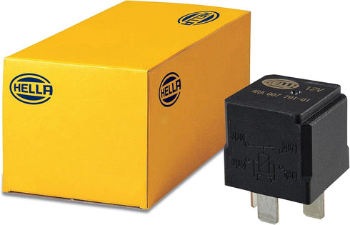 HELLA 007791011 12V 40 Amp SPST Relay with Resistor, Multi...