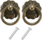 uxcell 2 Sets Vintage Drop Ring Knobs Retro Dresser Pulls Handles with Screws Zinc Alloy for Dresser Drawer Furniture Closet Cupboard Bronze(33mm/...