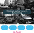 4 PCS Car Rearview Mirror Waterproof Film, Rainproof Anti Fog Auto Side Window Protective Sticker for Safe Driving, HD Clear Nano Coating Rear Mir...