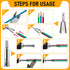 2Pcs Wire Twister Tool for Drill Wire Twister Connector Wire Twisting Tool Wire Stripper Tool for Electrical Power Drill Drivers...