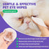 HICC PET Eyes Wipes for Dogs & Cats - Gently Remove Tear Stain, Eye Debris, Discharge, Mucus Secretions - Coconut Oil Pet Cleaning Grooming Deodor...