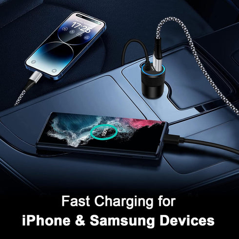 Fast Car Charger for Samsung Galaxy S23 Ultra S23+ S23 A54 A14 A13 A23 A53 A03s A04s A34 A33 A32 M14 S22 S21 S20,Z Fold4,Z Flip4,3.4A Type C Car A...