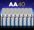 ACDelco 40-Count AA Batteries, Maximum Power Super Alkaline Battery, 10-Year Shelf Life, Reclosable Packaging, Blue...