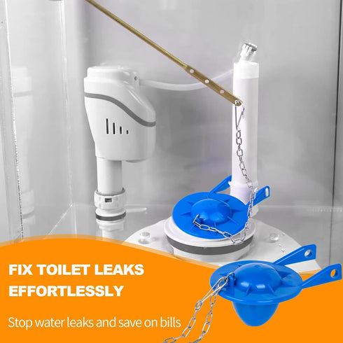 Toilet Flapper Replacement Kit, 2 Inch Universal Toilet Tank Flapper Fit for American Standard Kohler Fluidmaster Toto Gerber, Silicone Stopper Fl...