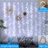 ZSJWL 300 LED White Curtain Lights, 9.8x9.8Ft DIY Windows Fairy String Lights with Remote 8 Modes Timer for Bedroom, USB Plug in Fairy Curtain Lig...