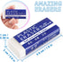 Tamaki 6 Pack Pencil Erasers, Large White Erasers for School Office, Art Erasers for Drawing...