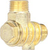Air Compressor Check Valve, 3 Way Zinc Alloy Air Compressor Check Valve, G1/2 G3/4 M10 Male Thread Non-Return Check Valve Spare Parts Tube Connect...