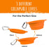 Mighty Paw Collapsible Travel Dog Bowl Set - Silicone Food and Water Bowls - Bonus Carabiner Clip - Ideal Hiking Bowl - Camping - Walking - Lightw...
