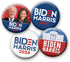 8-Pack Mini 1 Inch Buttons - Joe Biden for President Lapel Pins Assorted Biden Harris 2024 - Design 6004...