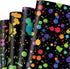AnyDesign 12 Sheet Colorful Wrapping Paper 4 Design Black Neon Art Packaging Paper Folded Flat DIY Art Craft Paper for Glow Party Birthday Party B...