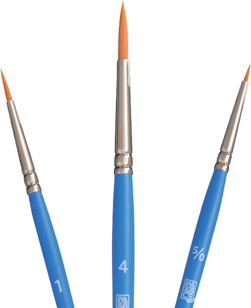 Princeton Select Artiste Paintbrush, 1-3 Brush Set, Blue...
